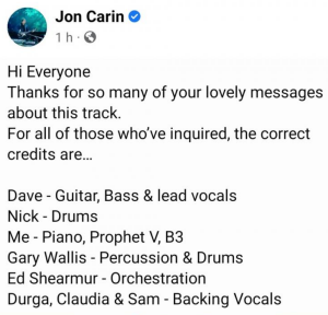 Jon Carins Credits