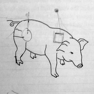 Pig, by Jeffrey Shaw.